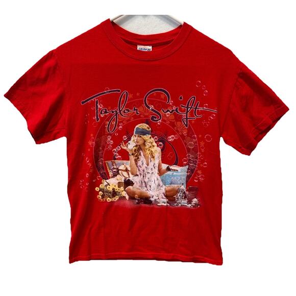 Taylor Swift Fearless Tour Adult S Red Concert T Shirt Super Rare!